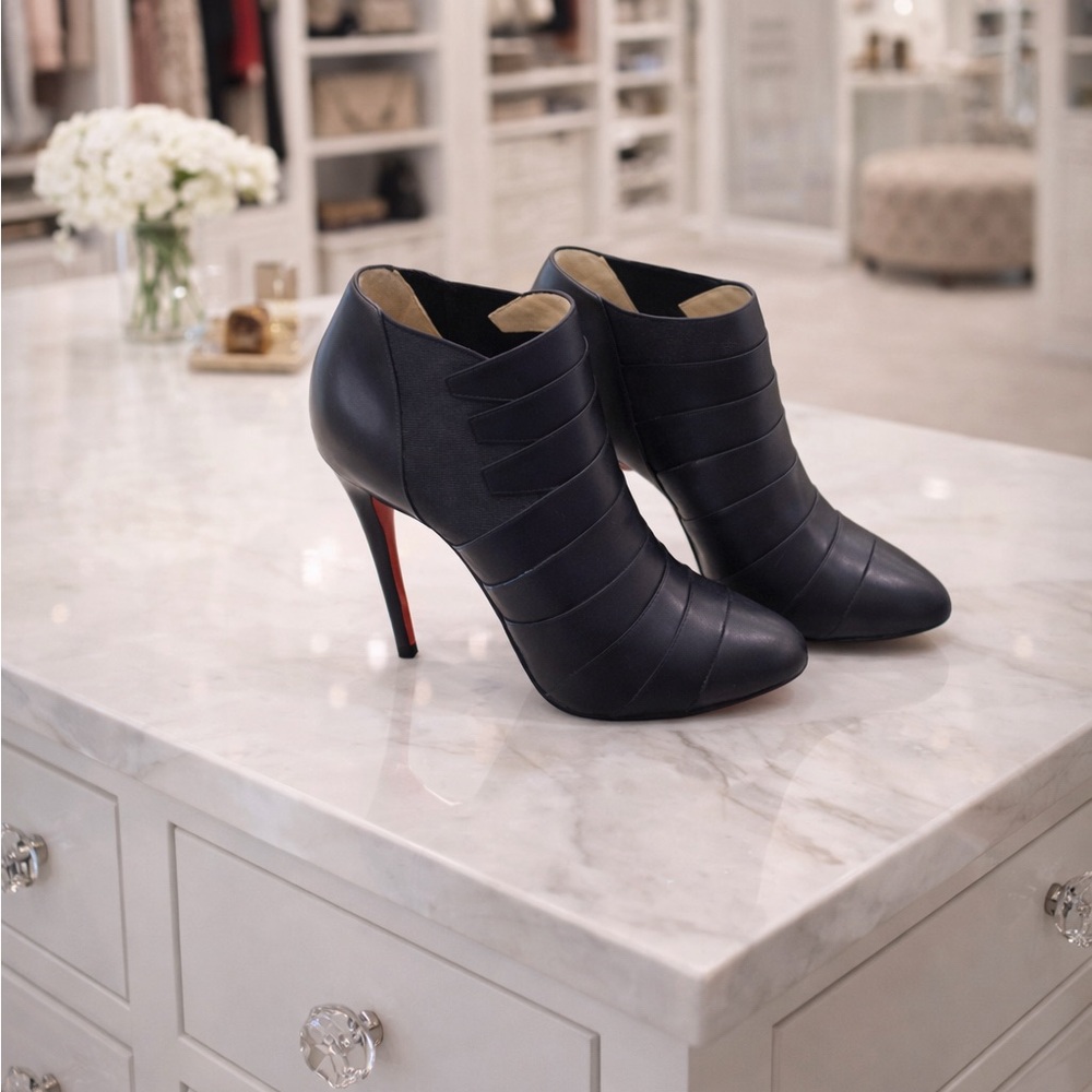 Christian Louboutin Black Heeled Bootie